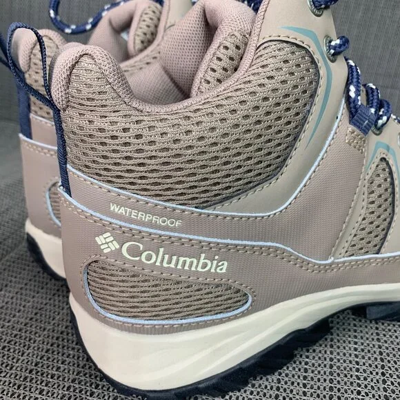 Columbia Granite Trail Womens Size 9.5W Beige Mid Waterproof Hiking Boots - Picture 4 of 8
